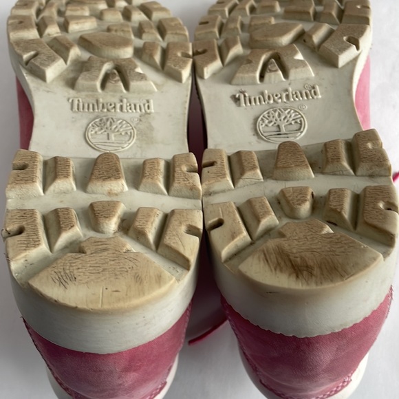 Y2K TIMBERLAND boots Womans 7.5 pink Nellie Ankle - Picture 13 of 13
